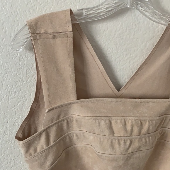 Bebe New Friends Colony Suede Set Skirt & Crop Top - Picture 3 of 15